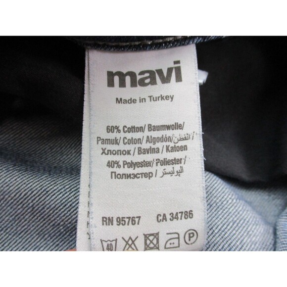Mavi Jeans Mens 34 Blue Matt Relaxed Straight Leg Distressed Denim Casual 34x33 - Picture 8 of 14